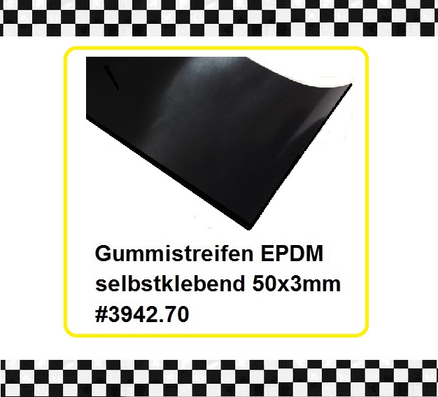 1m Gummistreifen EPDM selbstklebend 50x3mm - staufenbiel-berlin