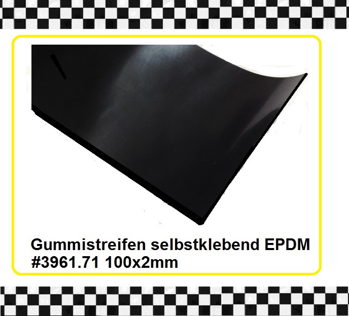 1m Gummistreifen EPDM selbstklebend 100x2mm - staufenbiel-berlin