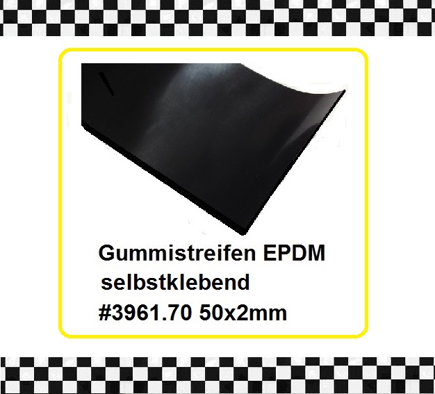 1m Gummistreifen EPDM selbstklebend 50x2mm - staufenbiel-berlin