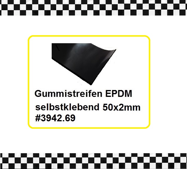 1m Gummistreifen EPDM selbstklebend 50x3mm - staufenbiel-berlin