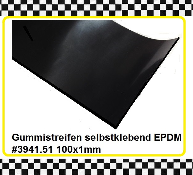 1m Gummistreifen EPDM selbstklebend 100x1mm - staufenbiel-berlin