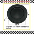 Bild 1 von 2x Membranstopfen Gummi für Bohrung 32-34mm