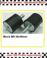 2x Silentblock M8 30x30mm