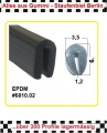 Gummi U-Profile EPDM  schwarz