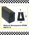 Moosgummi U-Profile EPDM schwarz