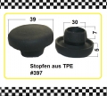 3x Stopfen aus Gummi für Bohrung 30mm