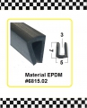 Gummi U-Profile EPDM  schwarz