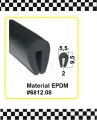 Gummi U-Profile EPDM schwarz