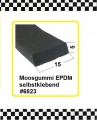 2m Moosgummiprofil € 3,90/m