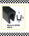 Gummi U-Profile EPDM  schwarz